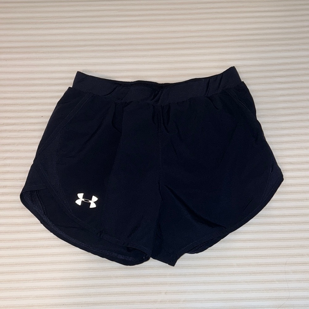 Under Armour Navy Blue Running Shorts Size:Small